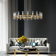 Westcott Span Glass Linear Chandelier — gallery image 5