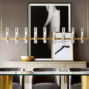 Westcott Span Glass Linear Chandelier — gallery image 4
