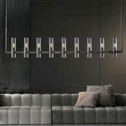 Westcott Span Glass Linear Chandelier — gallery image 2