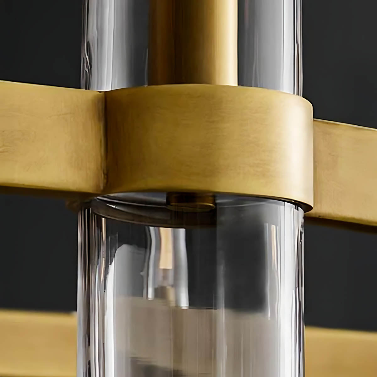 Westcott Span Glass Linear Chandelier — gallery image 15