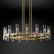 Westcott Span Glass Linear Chandelier — gallery image 12