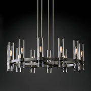 Westcott Span Glass Linear Chandelier — gallery image 10