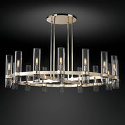 Westcott Span Glass Linear Chandelier — gallery image 7