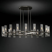 Westcott Span Glass Linear Chandelier — gallery image 9