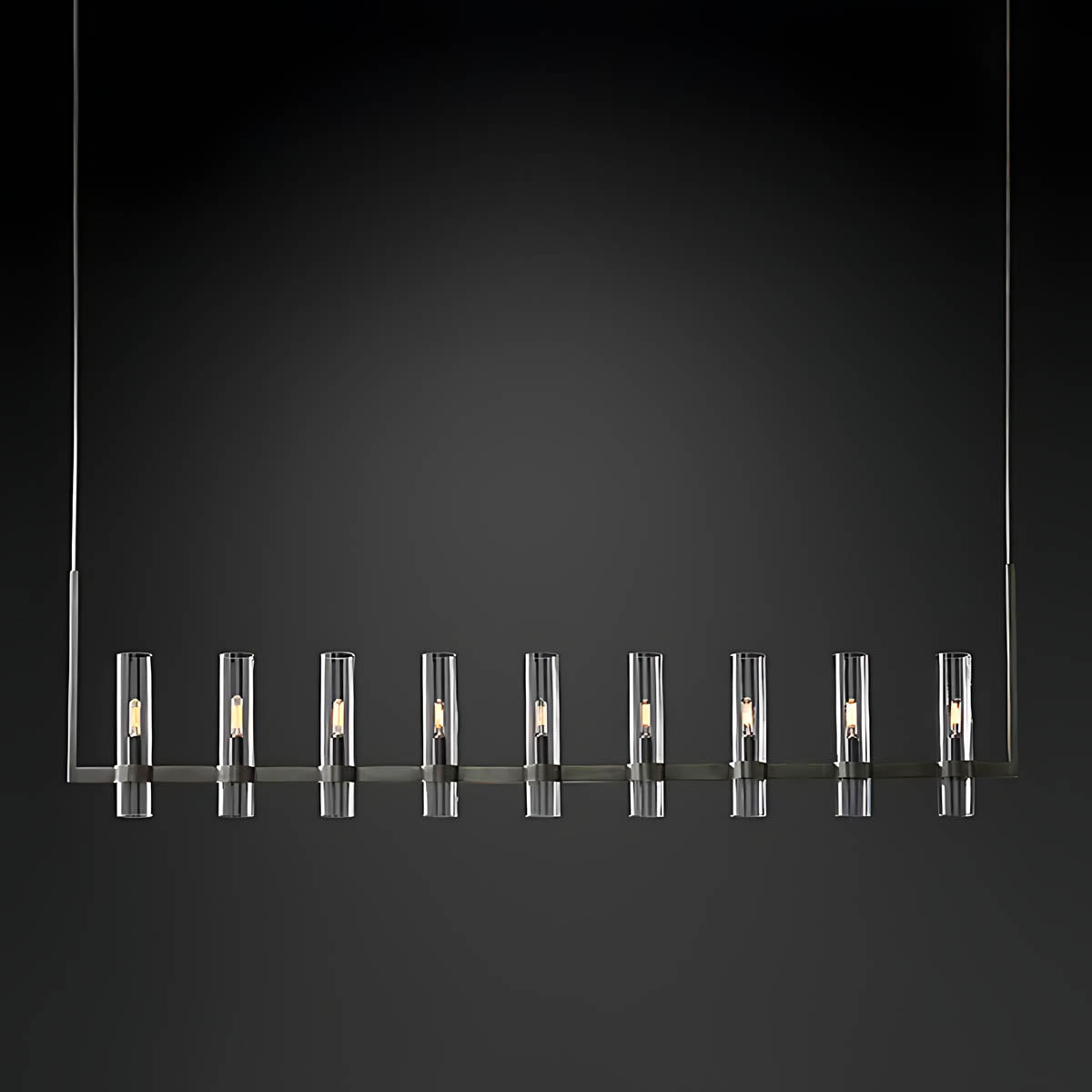 Westcott Span Glass Linear Chandelier — gallery image 11
