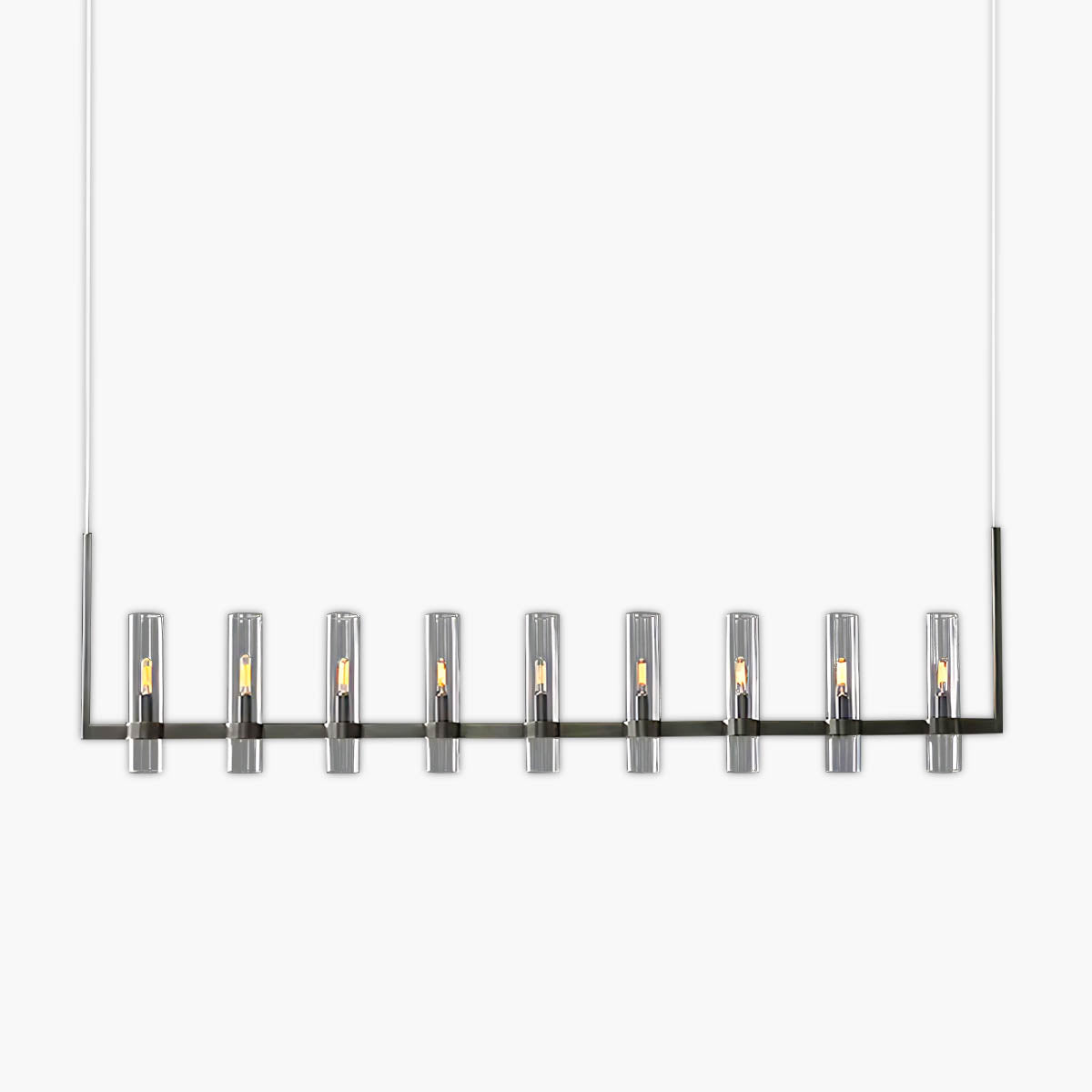 Westcott Span Glass Linear Chandelier — gallery image 1