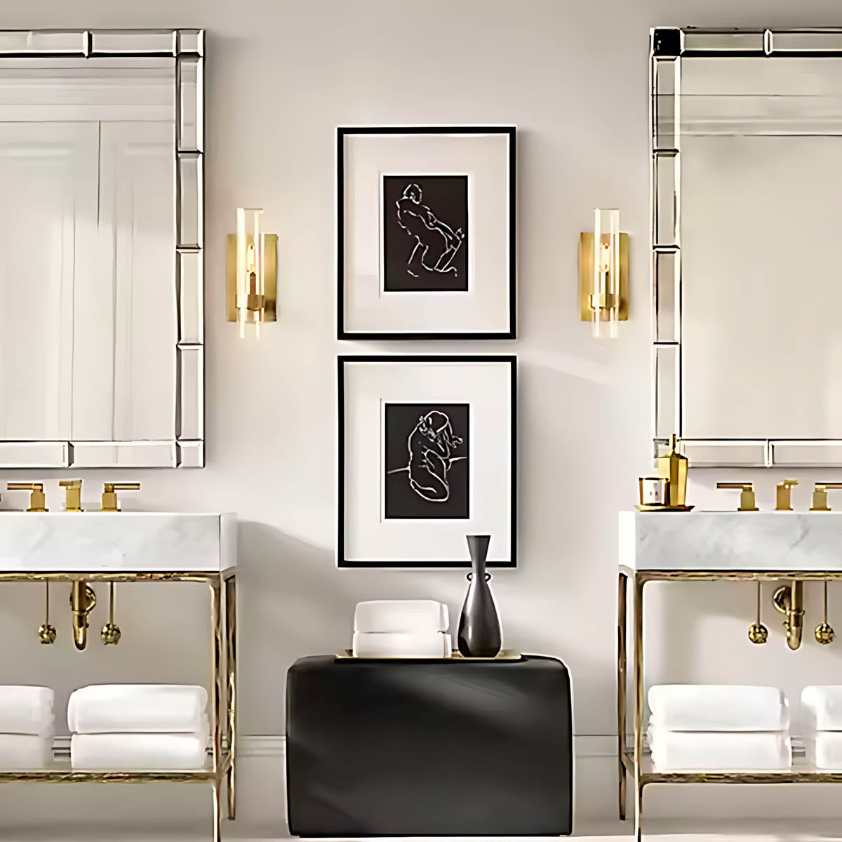 Alderwood Span Glass Linear Wall Sconce — gallery image 2