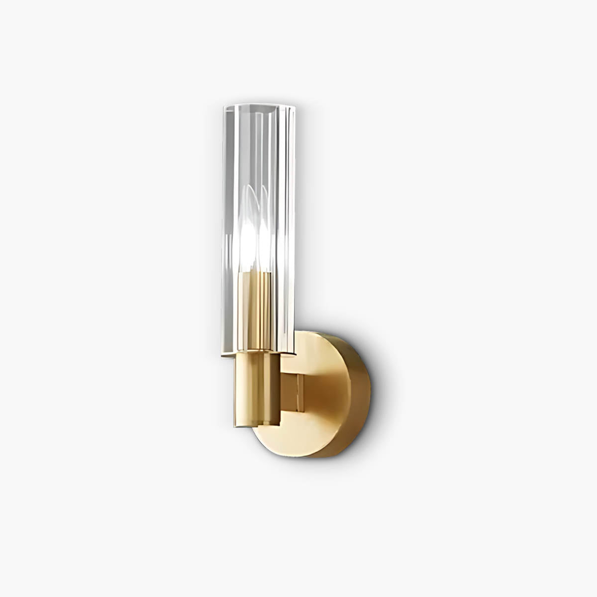 Alderwood Span Glass Linear Wall Sconce — gallery image 1