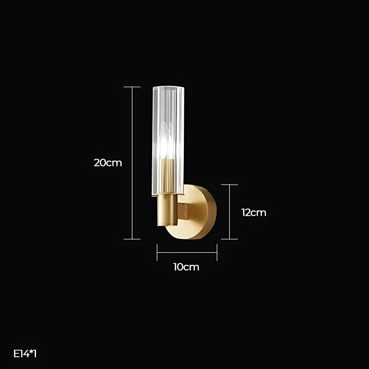 Alderwood Span Glass Linear Wall Sconce — gallery image 6