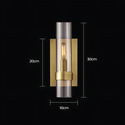 Alderwood Span Glass Linear Wall Sconce — gallery image 7