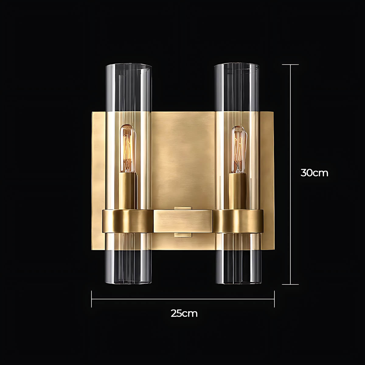 Alderwood Span Glass Linear Wall Sconce — gallery image 8