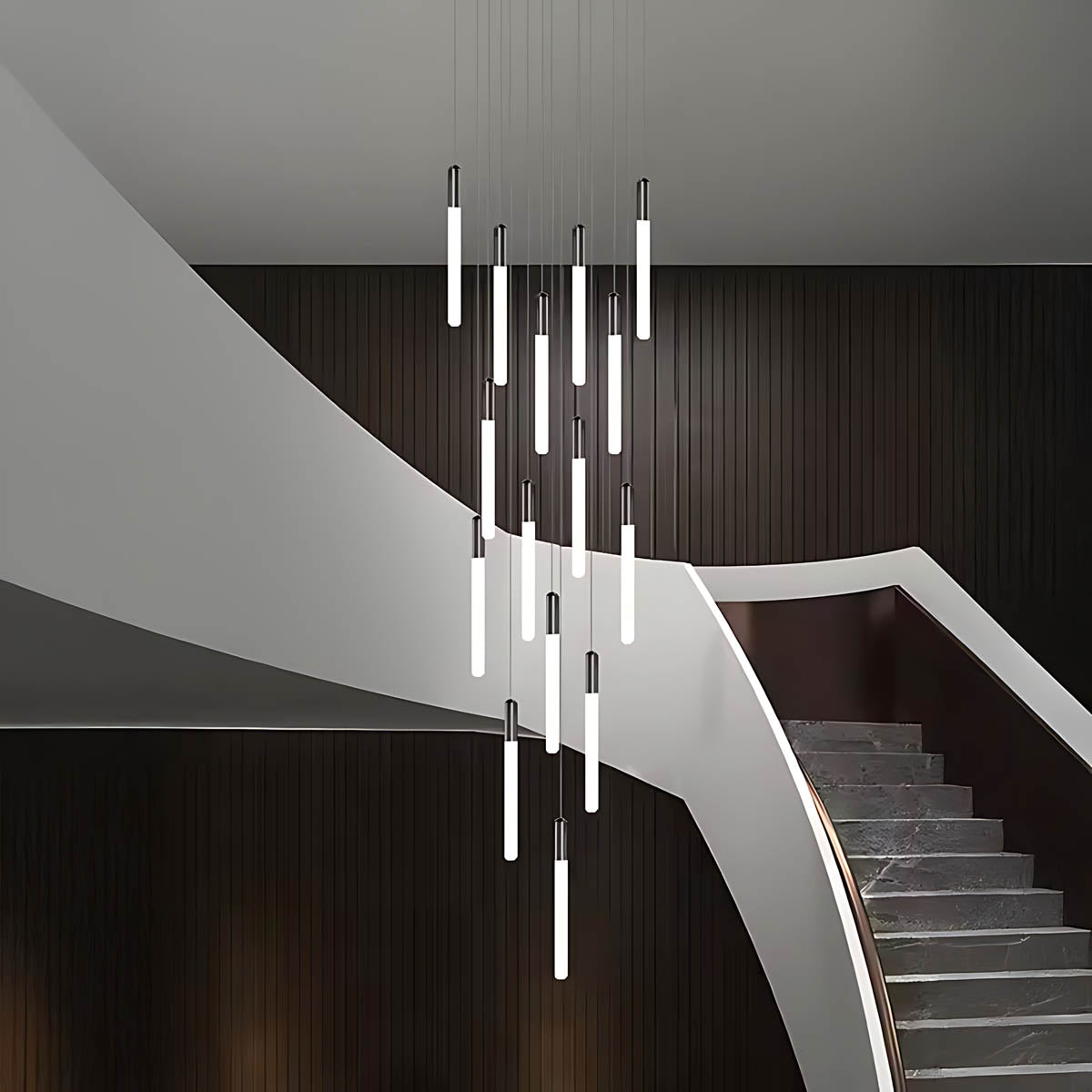 Cranford Span Aluminum Chandelier — gallery image 3