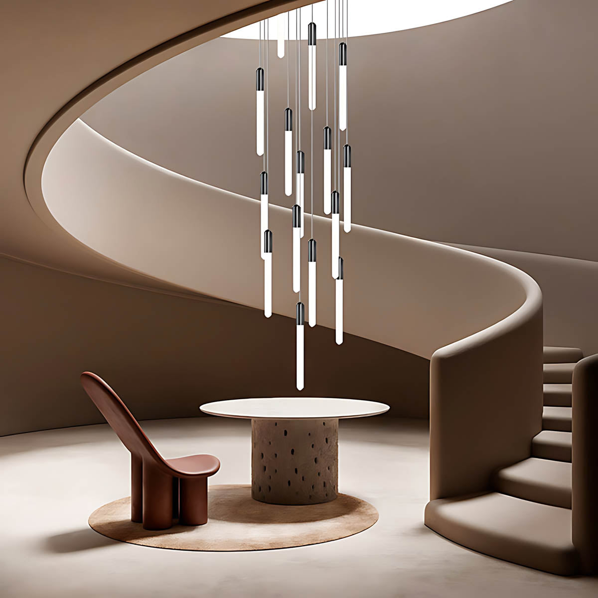 Cranford Span Aluminum Chandelier — gallery image 6