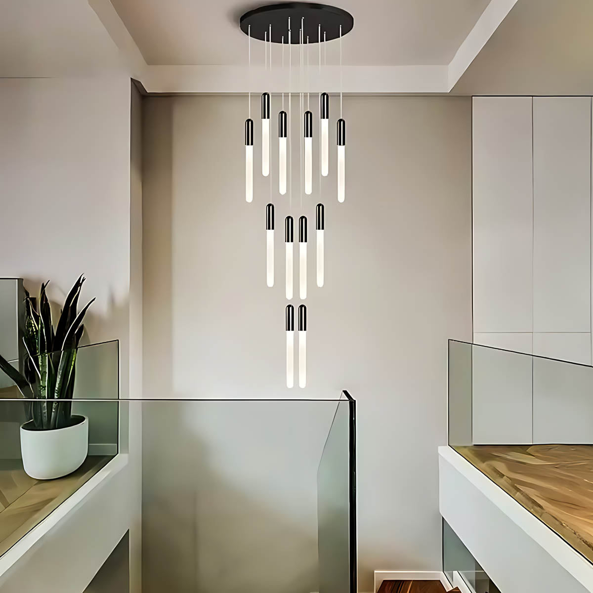 Cranford Span Aluminum Chandelier — gallery image 5