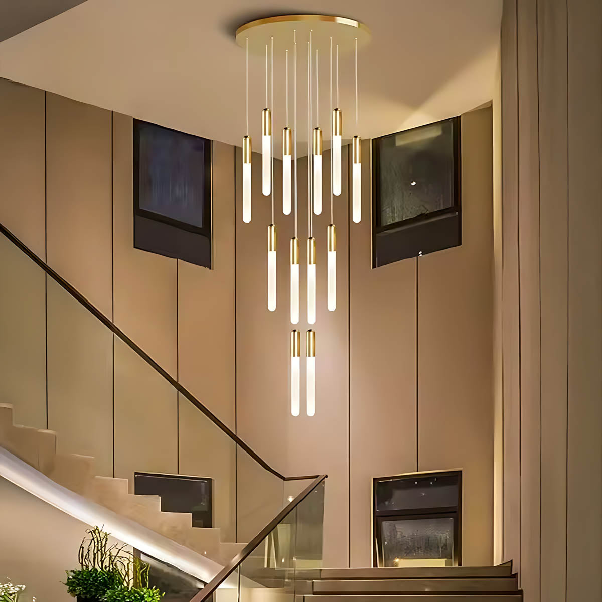 Cranford Span Aluminum Chandelier — gallery image 11