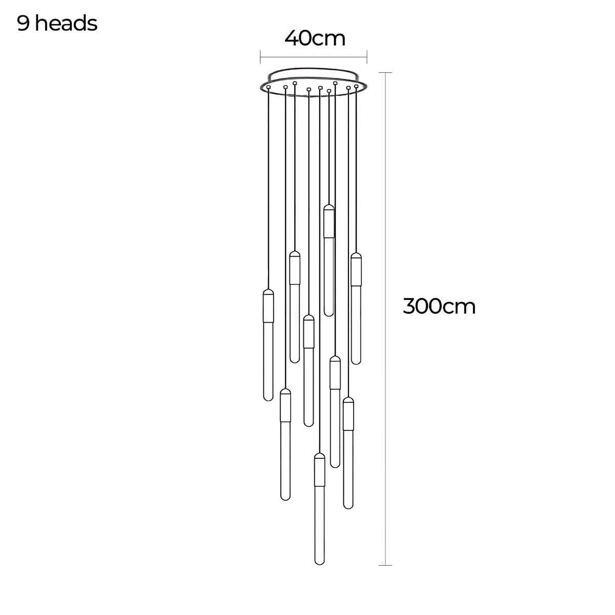 Cranford Span Aluminum Chandelier — gallery image 24