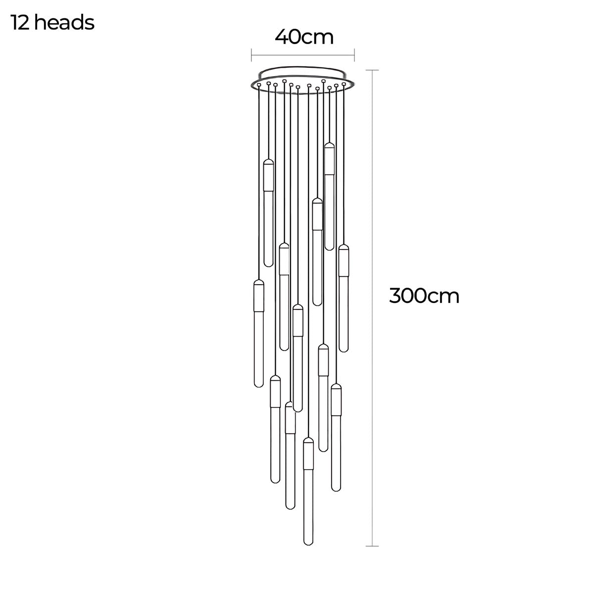 Cranford Span Aluminum Chandelier — gallery image 25