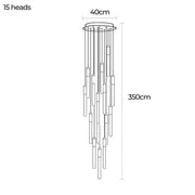 Cranford Span Aluminum Chandelier — gallery image 26