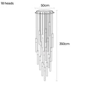Cranford Span Aluminum Chandelier — gallery image 27