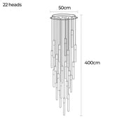Cranford Span Aluminum Chandelier — gallery image 28