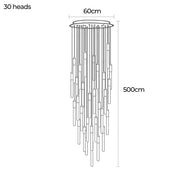 Cranford Span Aluminum Chandelier — gallery image 30