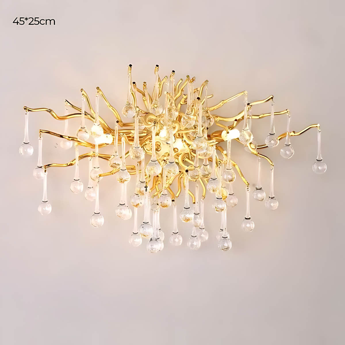 Oakmere Span Crystal Wall Sconce — Open Box — gallery image 3
