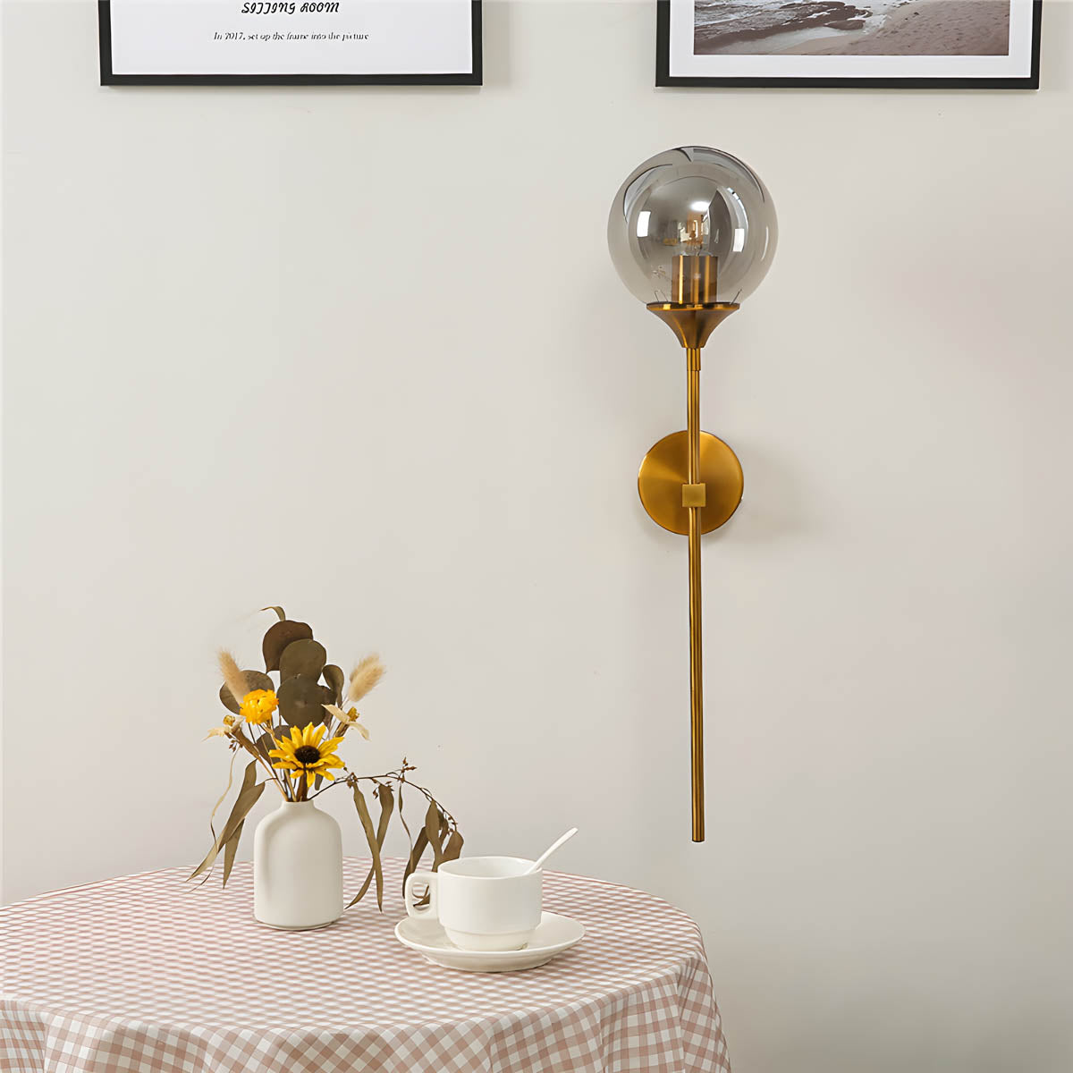 Briarwood Drop Glass Globe Wall Sconce — Open Box — gallery image 1