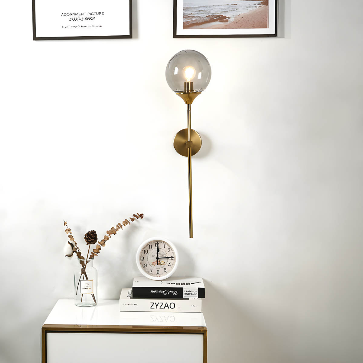 Briarwood Drop Glass Globe Wall Sconce — Open Box — gallery image 2