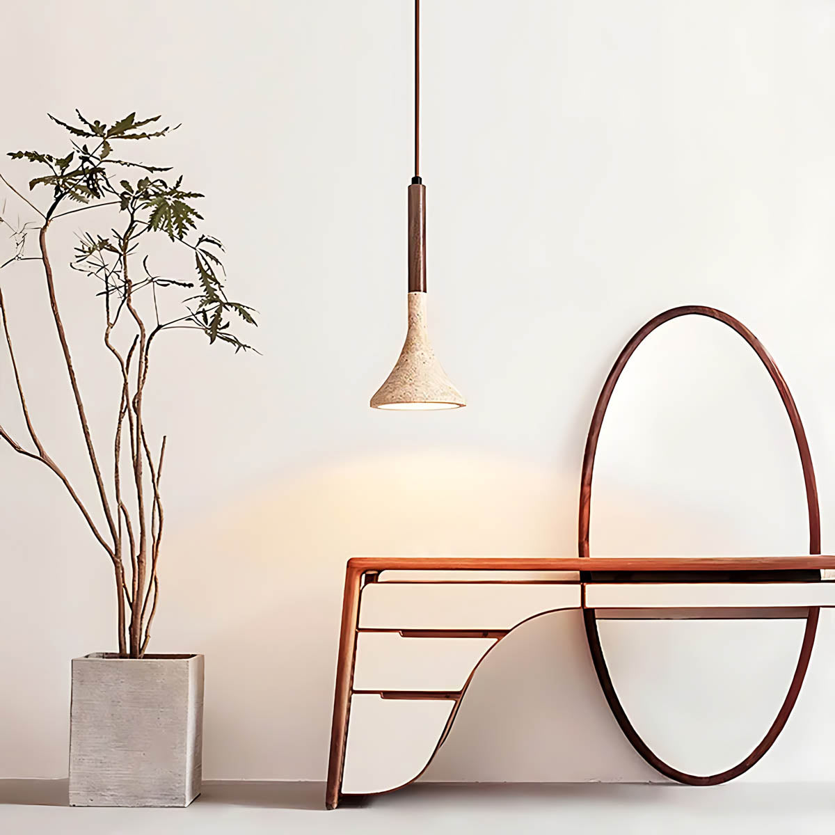 Willoughby Span Marble Pendant Light — gallery image 4