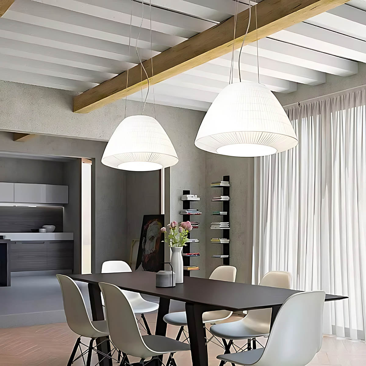 Fairford Span Metal Dome Pendant Light — gallery image 20