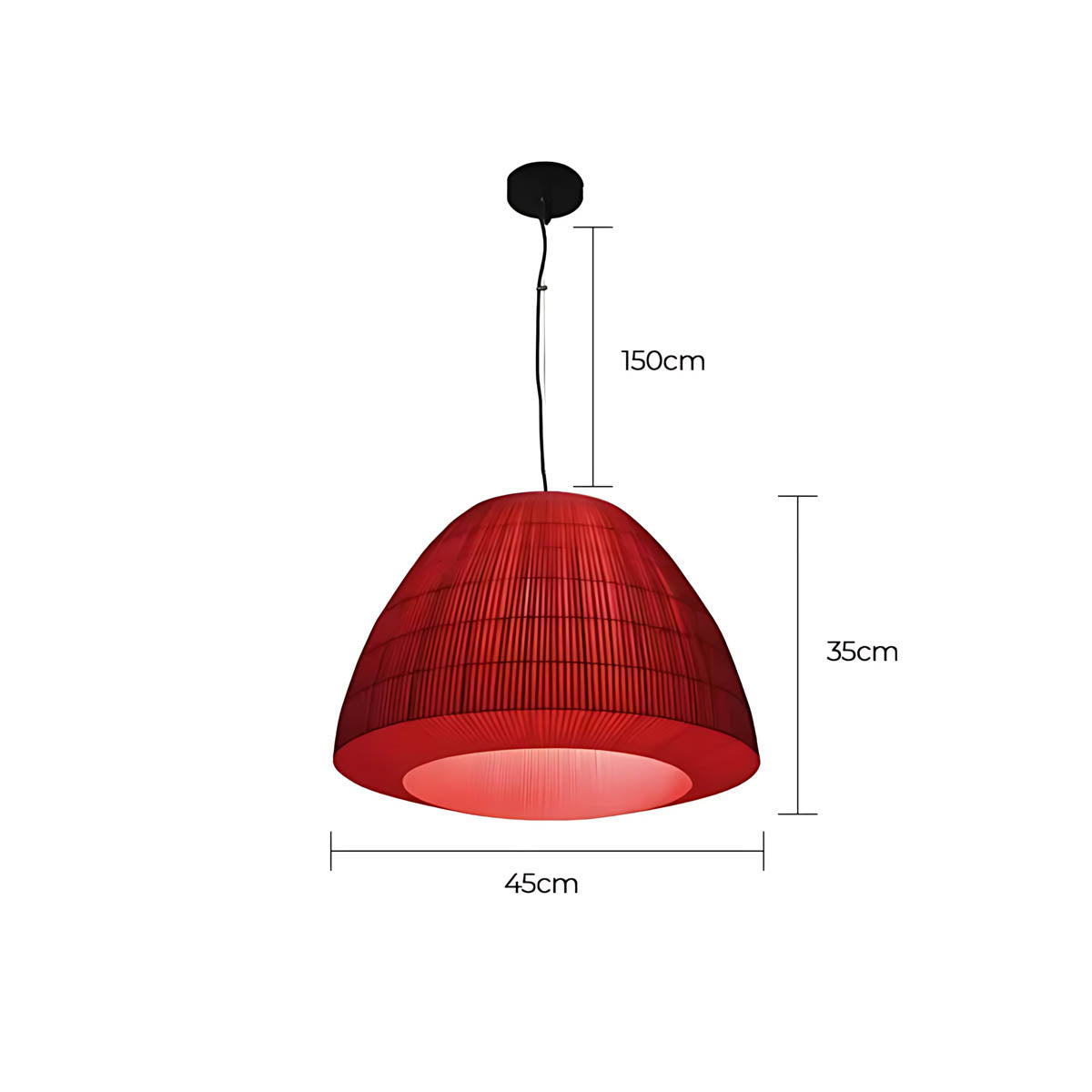 Fairford Span Metal Dome Pendant Light — gallery image 9