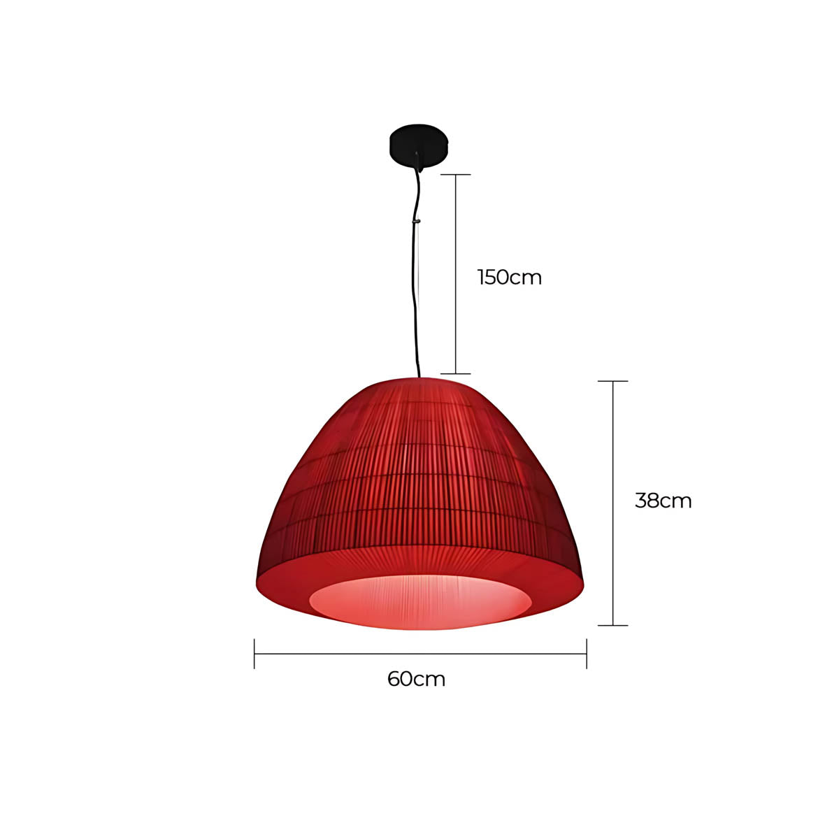 Fairford Span Metal Dome Pendant Light — gallery image 11