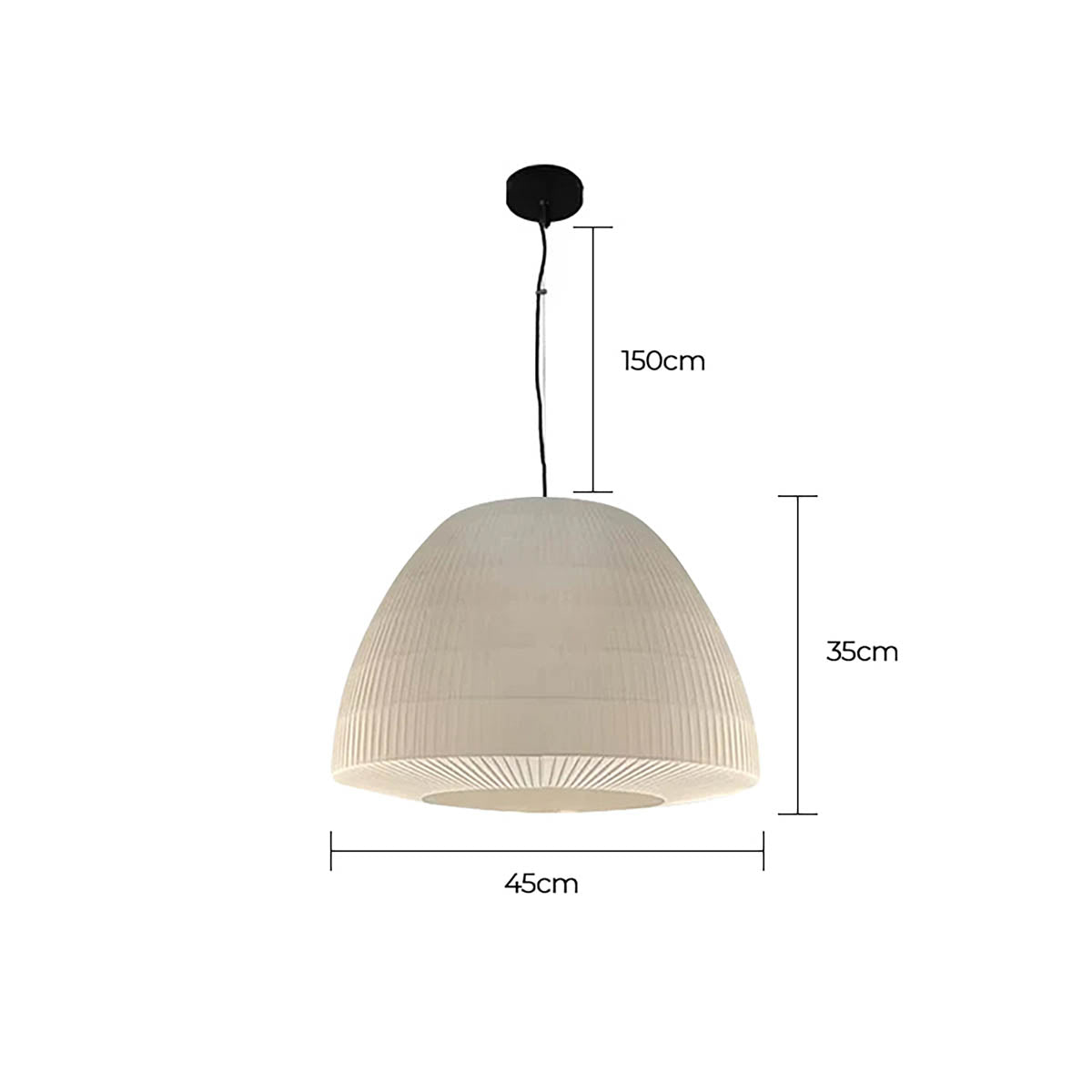 Fairford Span Metal Dome Pendant Light — gallery image 22