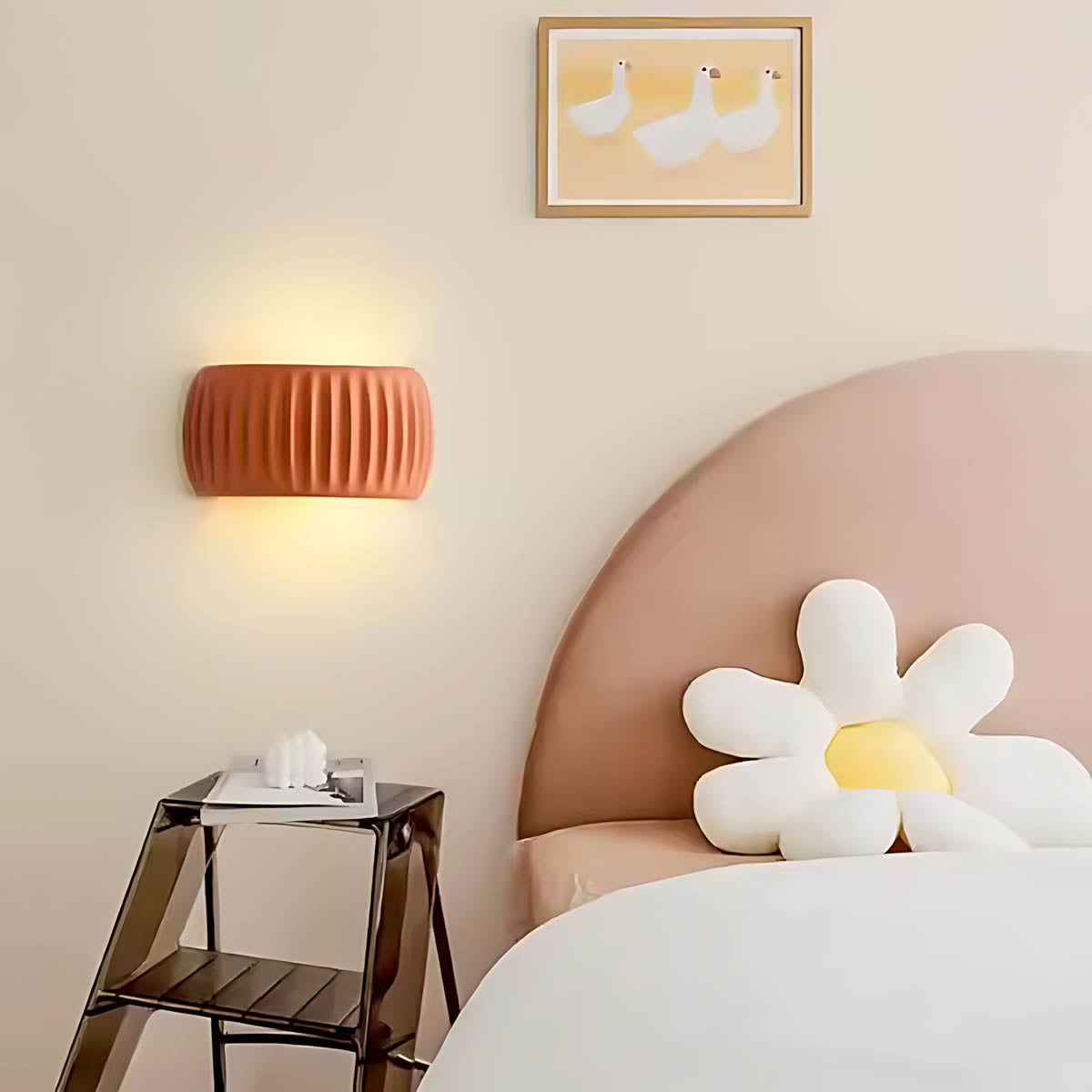 Greenwood Span Resin Ribbed Wall Sconce — gallery image 18