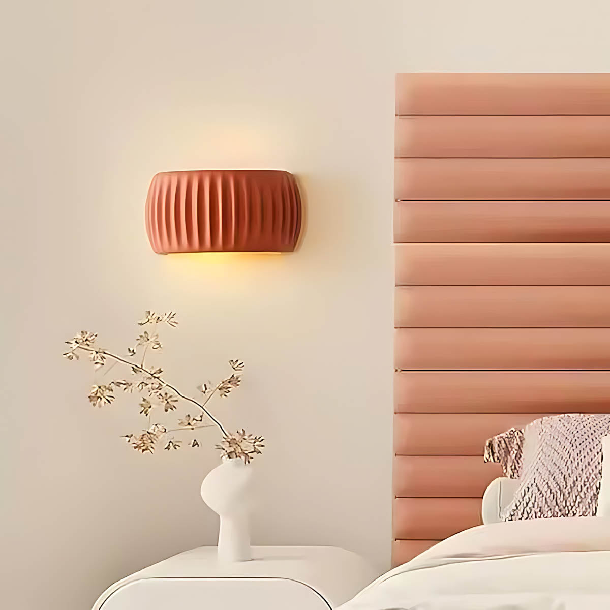 Greenwood Span Resin Ribbed Wall Sconce — gallery image 19