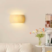 Greenwood Span Resin Ribbed Wall Sconce — gallery image 3