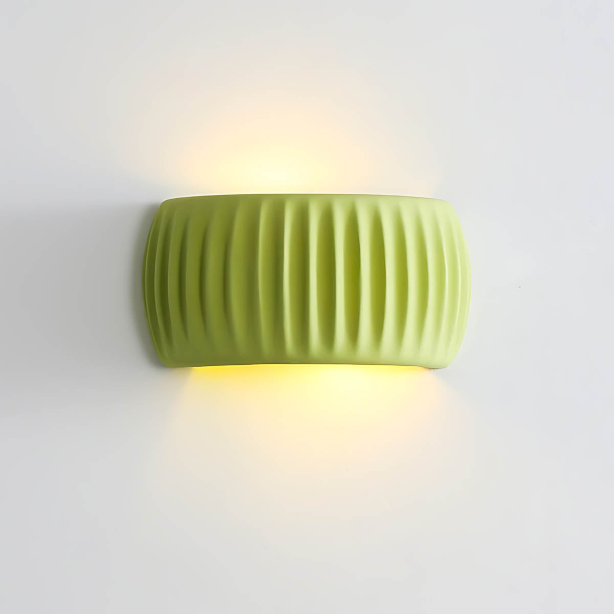 Greenwood Span Resin Ribbed Wall Sconce — gallery image 17