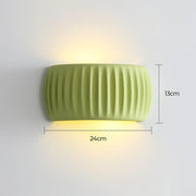 Greenwood Span Resin Ribbed Wall Sconce — gallery image 8