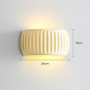 Greenwood Span Resin Ribbed Wall Sconce — gallery image 5