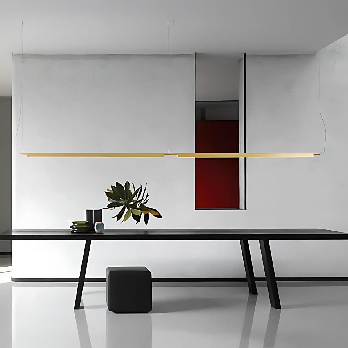 Eversley Span Aluminum Linear Pendant Light — gallery image 12