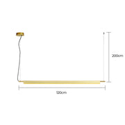 Eversley Span Aluminum Linear Pendant Light — gallery image 2