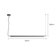 Eversley Span Aluminum Linear Pendant Light — gallery image 5
