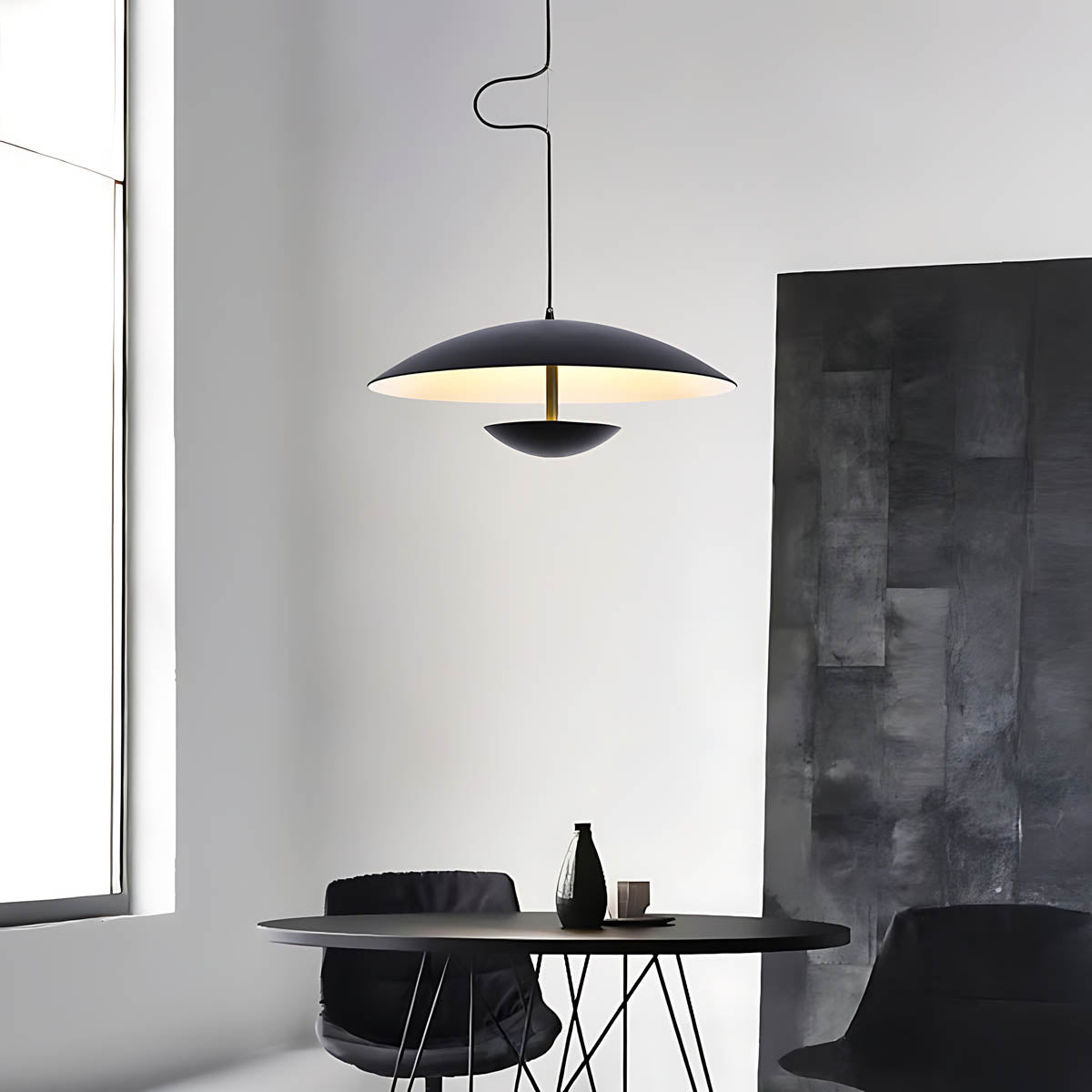 Greystone Span Acrylic Pendant Light — gallery image 3
