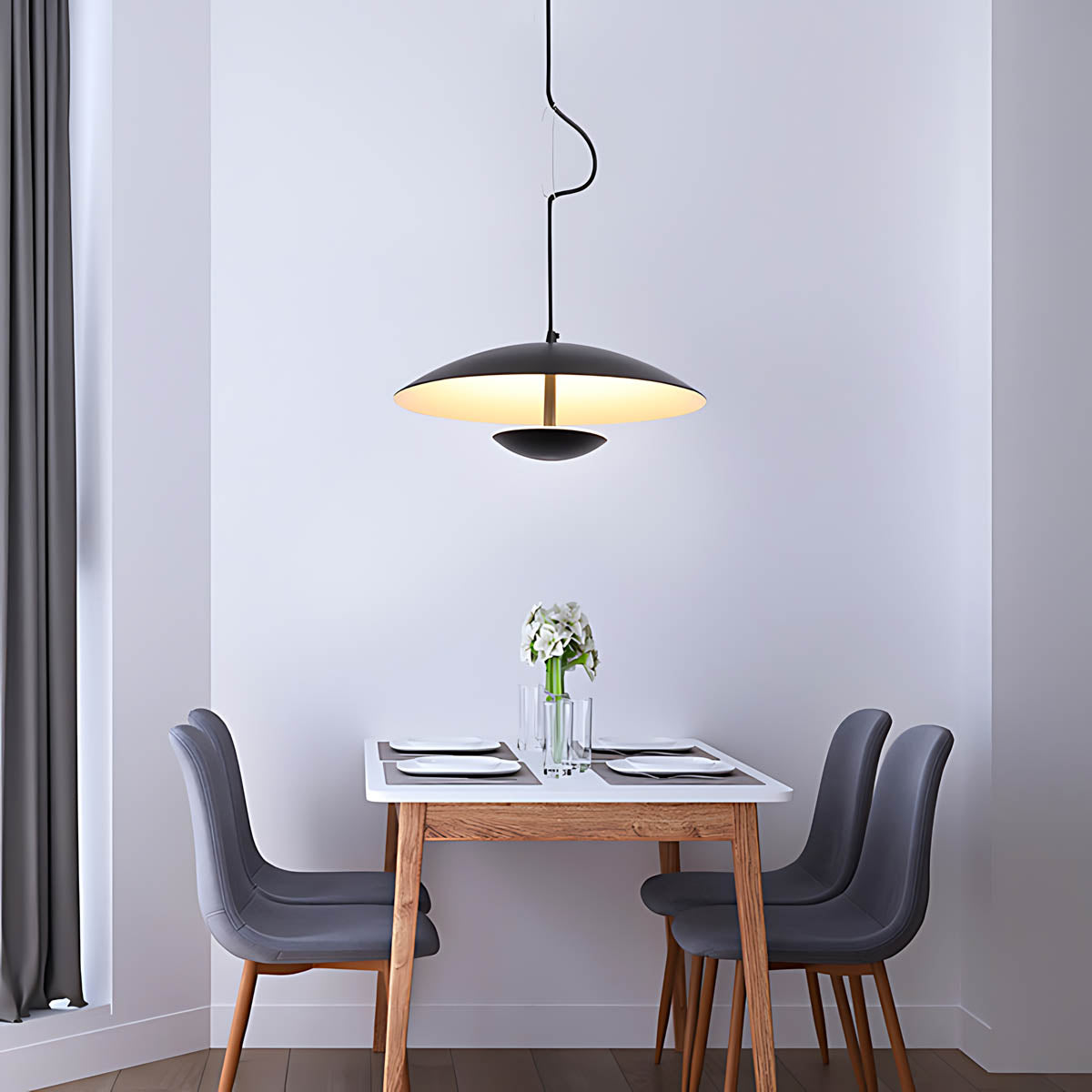 Greystone Span Acrylic Pendant Light — gallery image 16