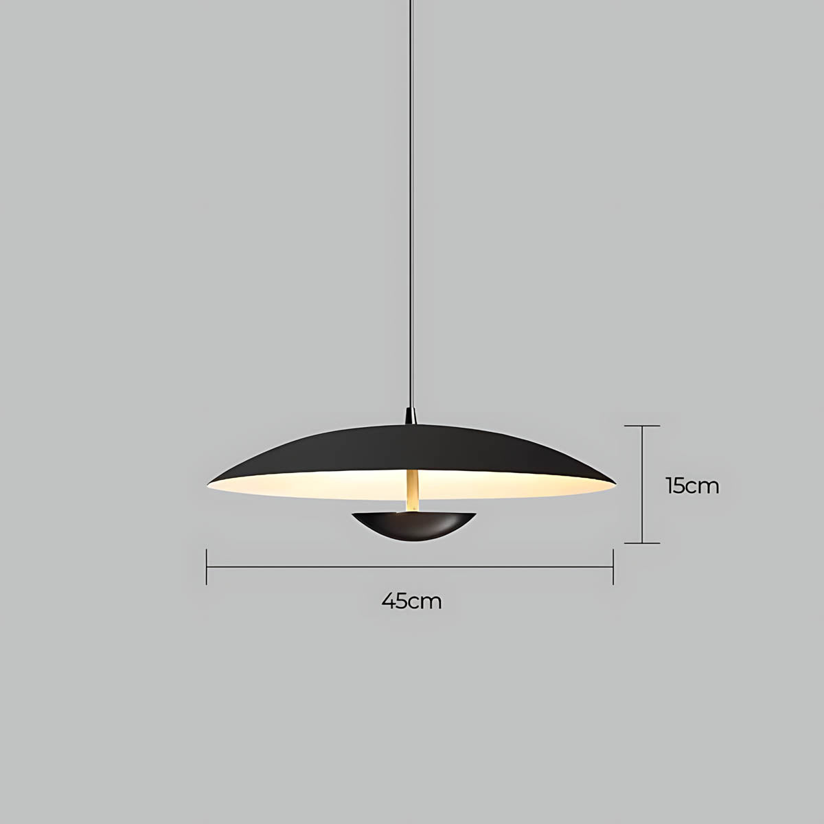Greystone Span Acrylic Pendant Light — gallery image 11