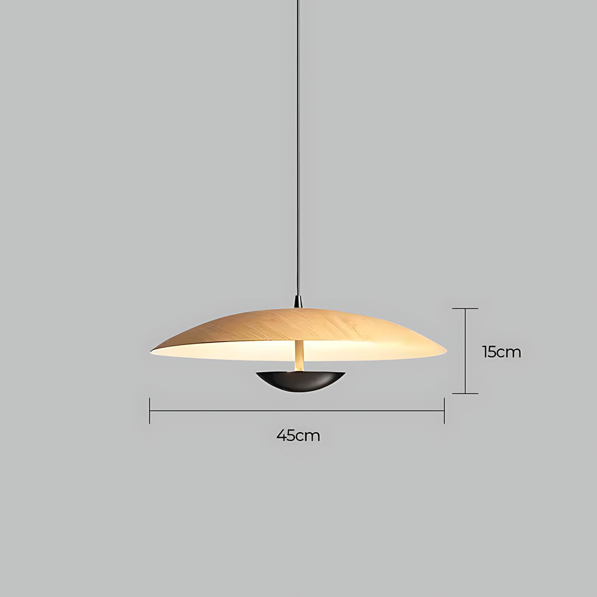 Greystone Span Acrylic Pendant Light — gallery image 14