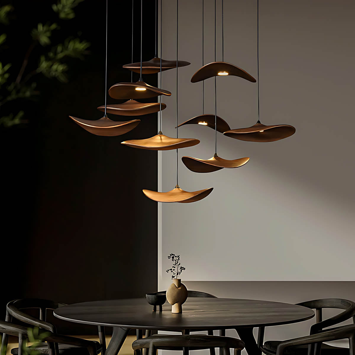 Foxglove Span Wood Chandelier — gallery image 20