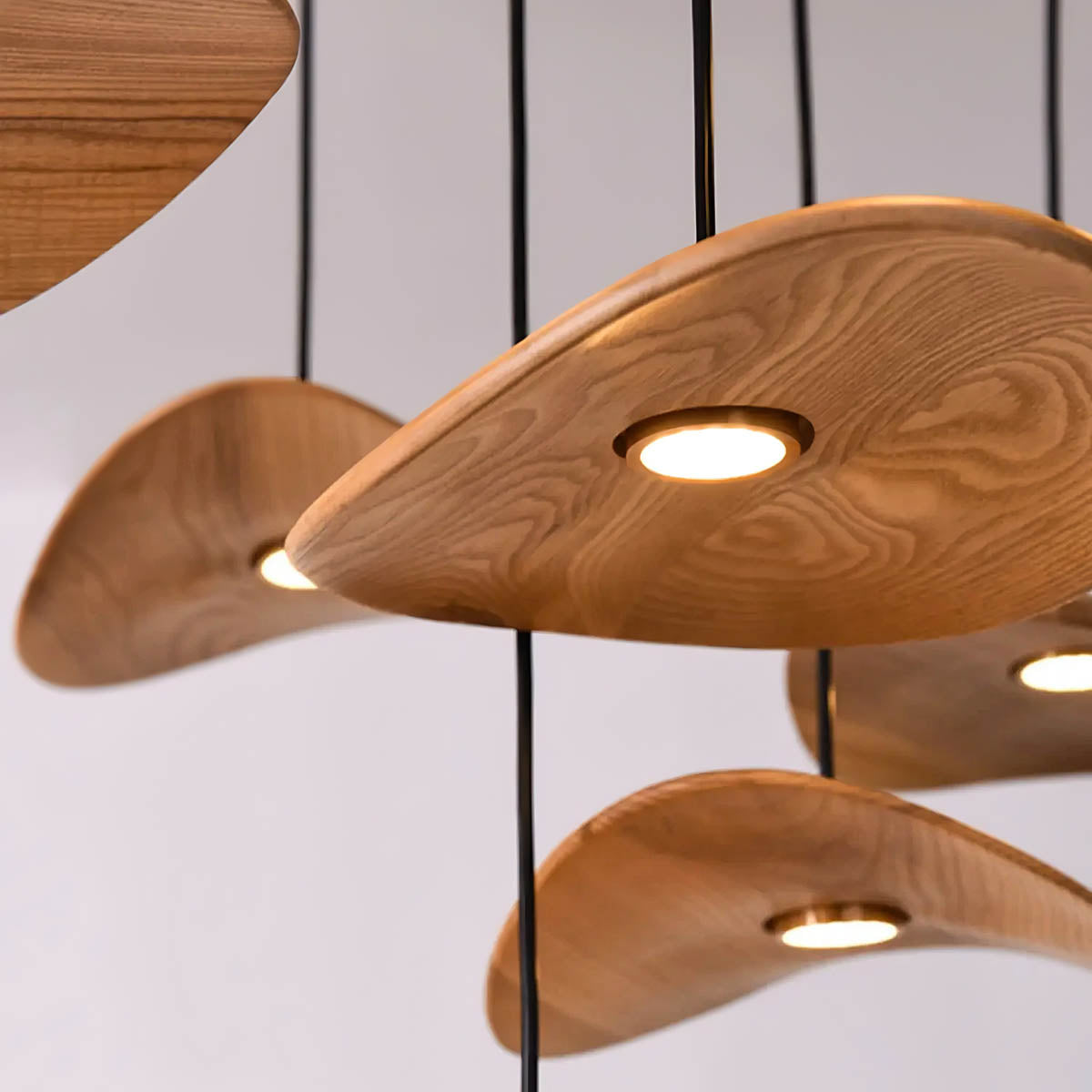Foxglove Span Wood Chandelier — gallery image 25