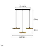 Foxglove Span Wood Chandelier — gallery image 13