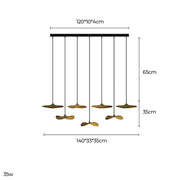 Foxglove Span Wood Chandelier — gallery image 17